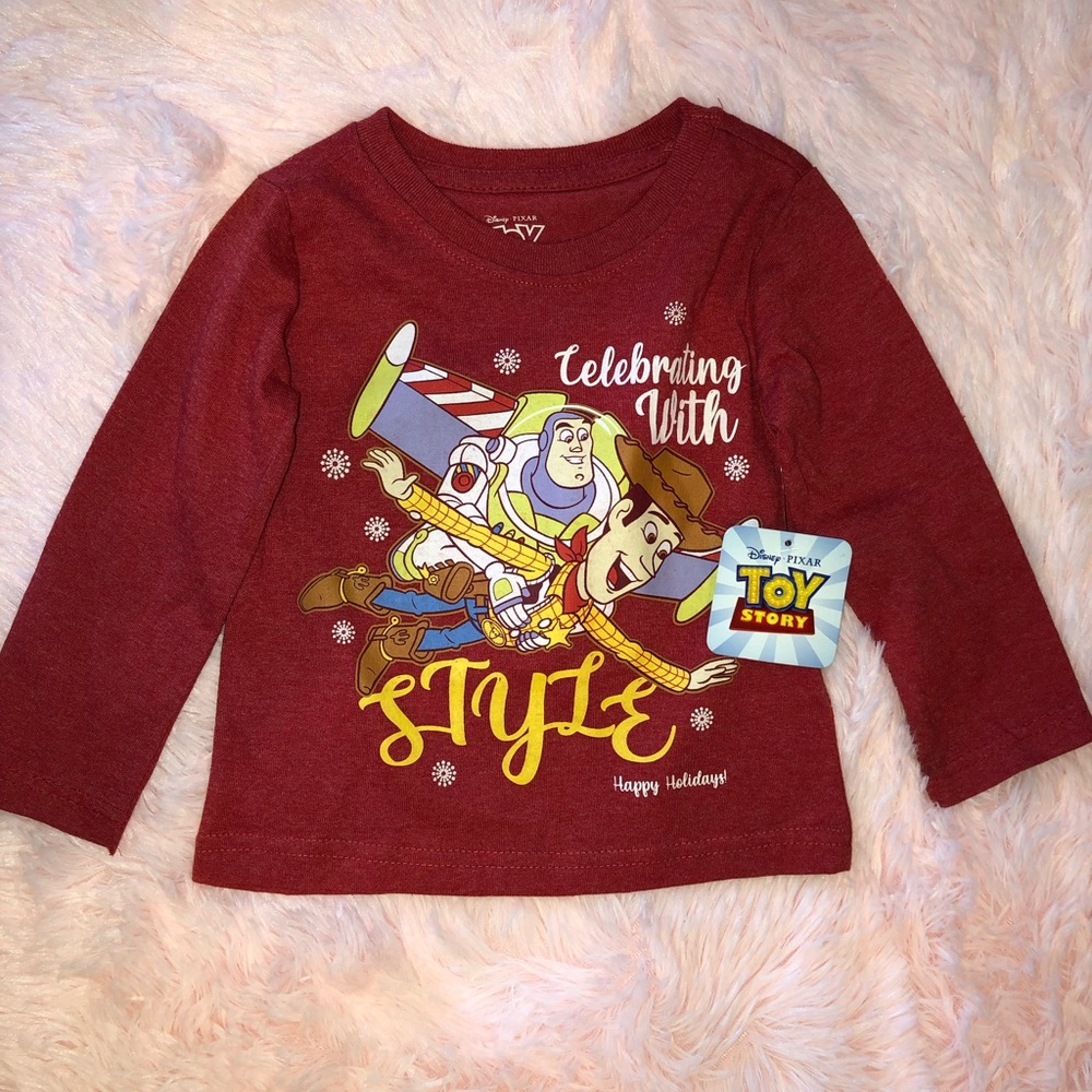 Kids Red Long Sleeve Shirt